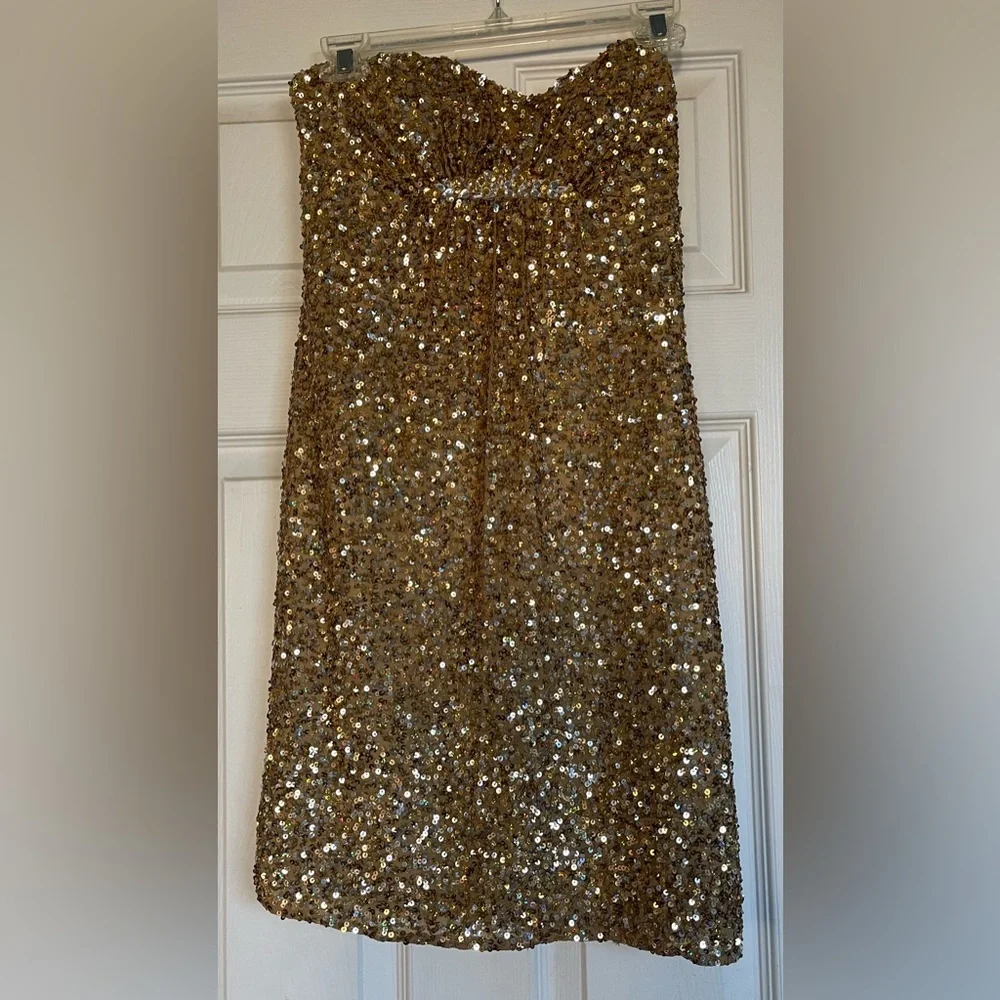 Scala Gold Sequin Dress - Picture 9 of 11